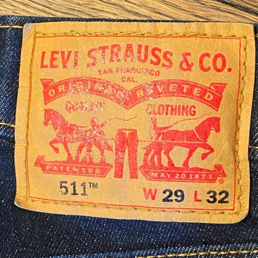 Levi's 511‎ Straight Leg Blue Jeans 29x32
